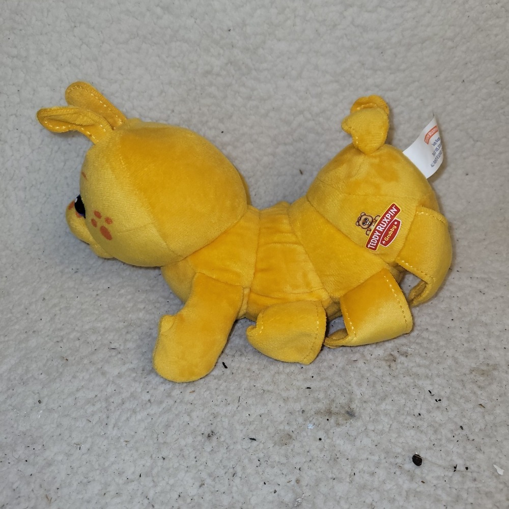 Teddy Ruxpin Grubby Hug N Sing Plush Caterpillar‎ Stuffed Animal Yellow Sound